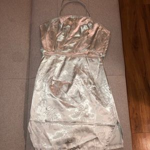 A mini dress